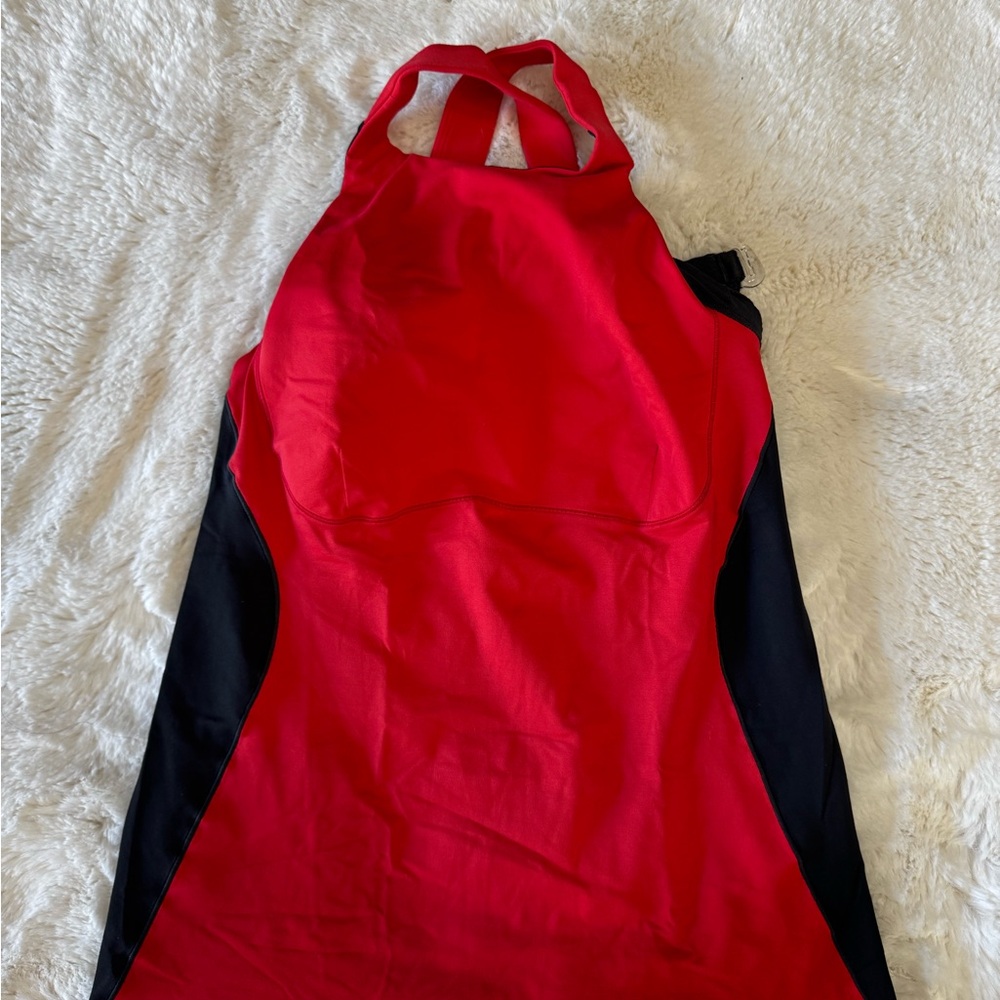 Red and Black Athletic Top
